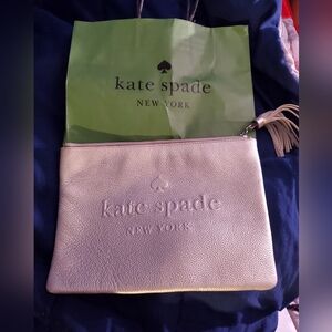 Gold Kate Spade Clutch